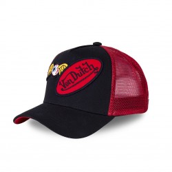 Casquette baseball Von Dutch Colors Noir et Rouge