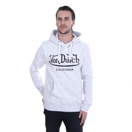Sweat Homme Von Dutch Wilson Logo Blanc