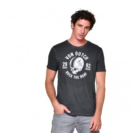 T-shirt Homme Von Dutch MC Connor Noir