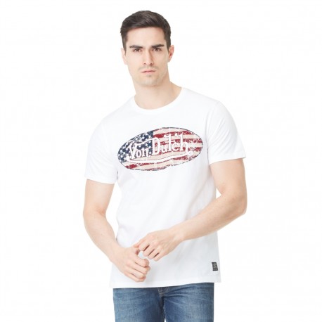 T-shirt Homme Von Dutch MC Fizz Blanc