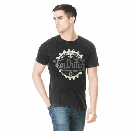 T-shirt Homme Von Dutch Keith Imprimé Noir