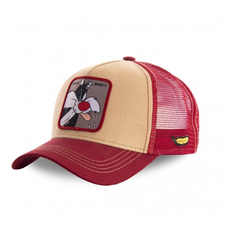 Casquette Capslab trucker Looney tunes Gros Minet Noir