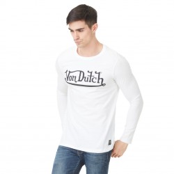 T-shirt Homme Von Dutch Boss Logo Blanc
