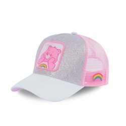 Casquette Paillettes Capslab Care Bears TouCâlin Gris