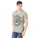 T-shirt Col V Homme Von Dutch Orsen Imprimé Kaki