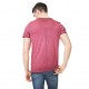 T-shirt Col V Homme Von Dutch Star Imprimé Rouge