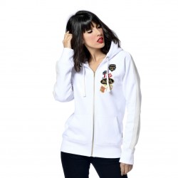 Sweat Femme Von Dutch Haley Badges Blanc