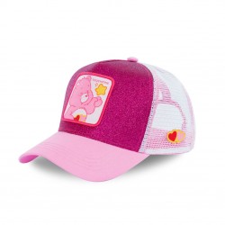 Casquette Paillettes Capslab Care Bears Touchérie Rose