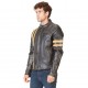 Veste en cuir homme Von Dutch Montana Noir