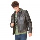 Veste en cuir homme Von Dutch India Noir