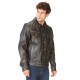 Veste en cuir homme Von Dutch India Noir