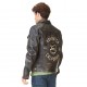 Veste en cuir homme Von Dutch India Noir