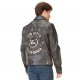 Veste en cuir homme Von Dutch India Noir