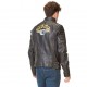 Veste en cuir homme Von Dutch Biker Noir