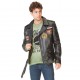 Veste en cuir homme Von Dutch Kansas Noir