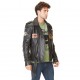 Veste en cuir homme Von Dutch Kansas Noir