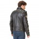 Veste en cuir homme Von Dutch Kansas Noir