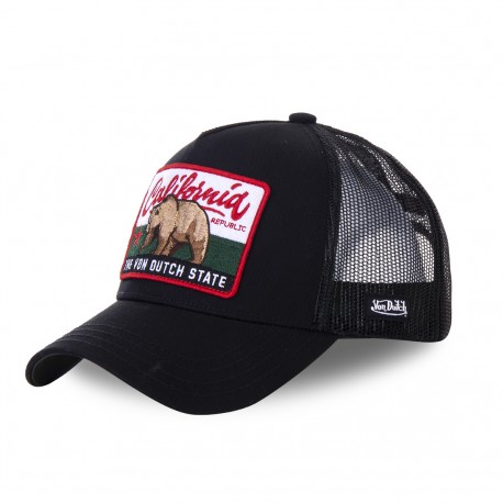 Casquette baseball filet Von Dutch California Noir