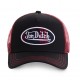 Casquette baseball avec filet Scotland Noir et Rouge