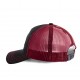Casquette baseball avec filet Scotland Noir et Rouge