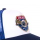 Casquette baseball avec filet High Blanc et Bleu