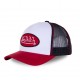 Casquette homme baseball Von Dutch Col Blanc et Rouge