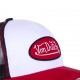 Casquette homme baseball Von Dutch Col Blanc et Rouge