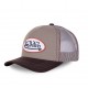 Casquette homme baseball Von Dutch Col Beige et Marron