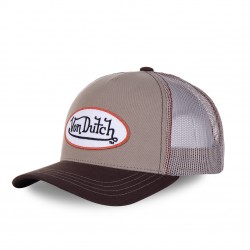 Casquette homme baseball Von Dutch Col Beige et Marron