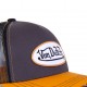 Casquette homme baseball Von Dutch Col Gris et Orange