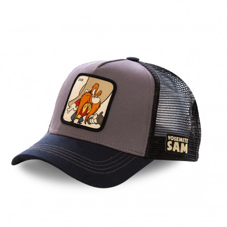 Casquette Capslab trucker Looney Tunes Sam le pirate Gris