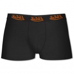 Boxer coton homme VONDUTCH Noir Logo Orange