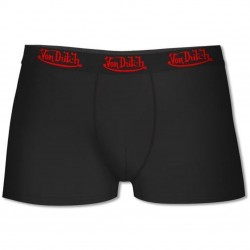 Boxer coton homme VONDUTCH Noir Logo Rouge