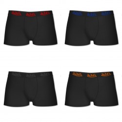 Lot de 4 boxers homme VONDUTCH Noir Logo coloré