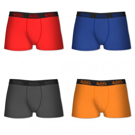 Lot de 4 boxers coton homme VONDUTCH Multicolore