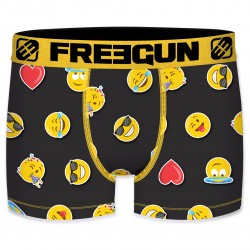 Boxer homme Emotik Lbz Noir et Jaune