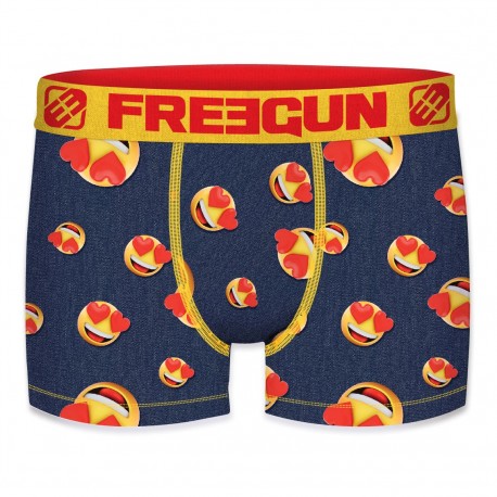 Boxer homme Emotik Lover Jaune et rouge