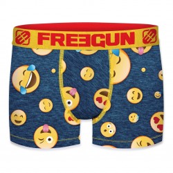 Boxer homme Emotik Vie Jaune et Rouge