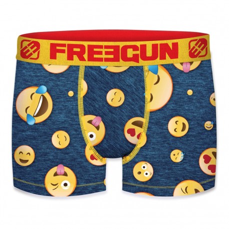 Boxer homme Emotik Vie Jaune et Rouge