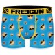 Boxer garçon Emotik Lunettes Bleu et Jaune