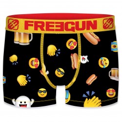 Boxer homme Emotik Joy Nour et Jaune