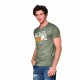 T-shirt homme col rond Burning Skull