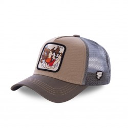 Casquette Capslab Trucker Looney Tunes Taz Marron