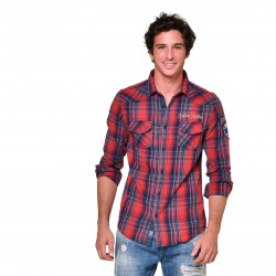 Chemise manches longues à carreaux homme Jack