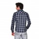 Chemise manches longues à carreaux homme Wall