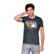 T-shirt col rond homme Burning Skull