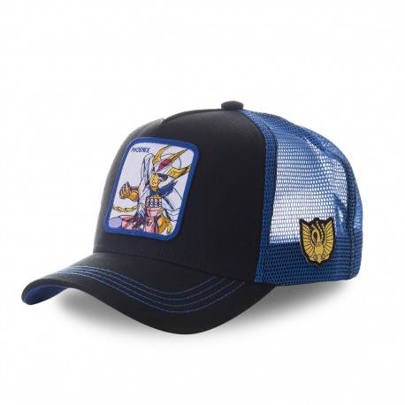 Casquette filet Saint Seiya Phoenix Noir et Bleu