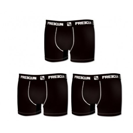 Lot de 3 boxers homme coton Noir