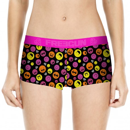 Shorty fille Emotik Noir