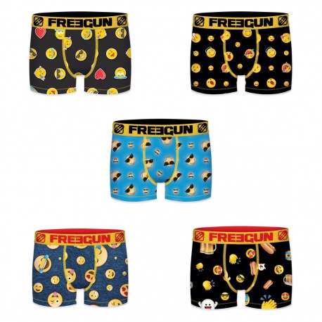 Lot de 5 boxers garçon Emotik